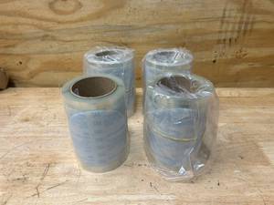 lot 100 image: 3M Case of 4 Rolls of- 84178, Microfinishing PSA Film Disc Roll 366L, 40 Mic 3MIL, Type D, 5 in x NH, Die 500X, 7000118203, 125 discs per roll