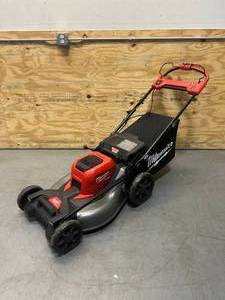 lot 4 image: M18 FUEL Brushless Cordless 21 in. Walk Behind Dual Battery Self-Propelled Mower (Mower Only)