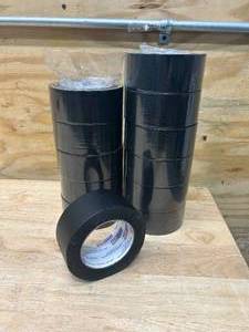 lot 110 image: Lot of 12 Rolls of Black Tape