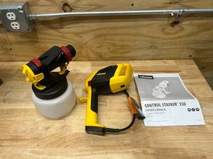 lot 136 image: WAGNER Control Stainer 350 Handheld HVLP Stain Sprayer