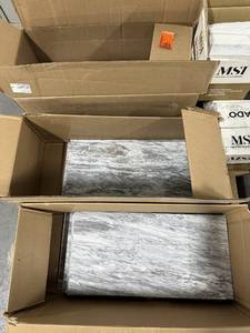 lot 143 image: Pallet of Porcelain Tile Boards and Terrado Stones