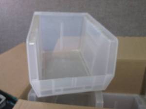 lot 1 image: 6 Clear Akro Organizing Bins...