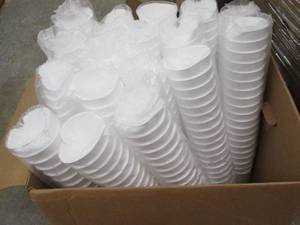 lot 2 image: Box of Sytrofoam Containers...