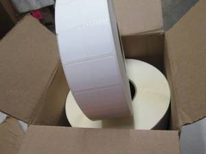 lot 27 image: 6- 5000 ct Rolls 1 18x2 inch Split...