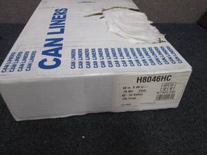 lot 97 image: Open Case Clear 40-45 Gallon Trash ...