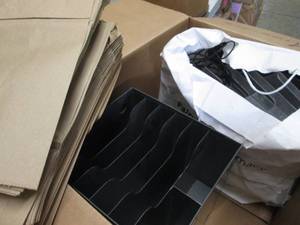 lot 101 image: Brochure Holders, Lunch Bags, Metal...
