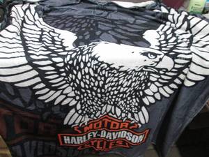 lot 136 image: Harley Davidson Plush Throw 60x50 i...