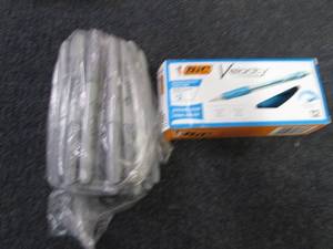 lot 223 image: Silver Sharpies, Bic Velocity Pens...