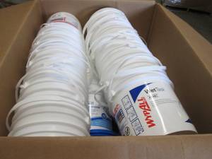 lot 255 image: Box of Wet Task Buckets, some Lids...