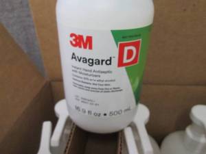 lot 259 image: 12- 16.9 oz Bottles 3M Avagard Hand...