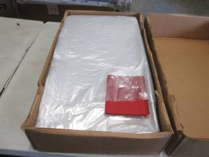lot 268 image: Case of Clear Plastic Bags with Tie...
