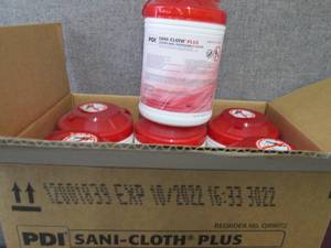 lot 307 image: 12- 160 ct Canisters PDI Sani-Cloth...