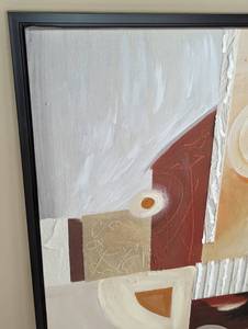 lot 18 image: Large Abstract Canvas Print