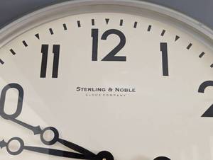 lot 19 image: Large Sterling and Noble Decorative Wall Clock