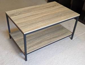lot 10 image: Rustic Style Coffee Table by Saunder