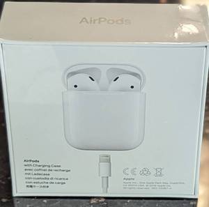 lot 37 image: New Air Pods (2nd Generation) with Charging Case
