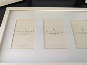 lot 62 image: White Pottery Barn Frames