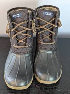 lot 71 image: Sperry Womens Brown Waterproof Boots