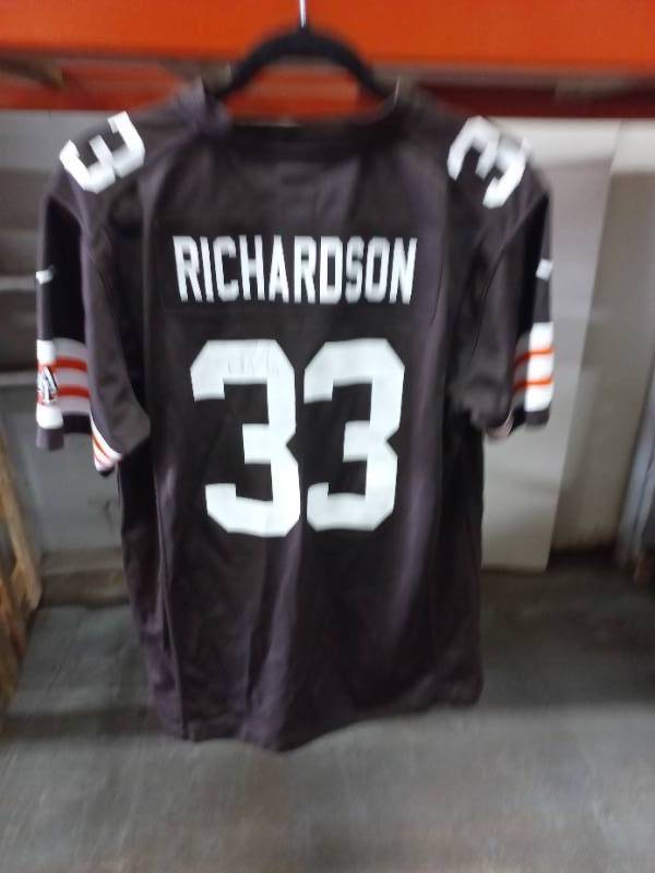 Buy the Nike Men Black Richardson 33 Browns Jersey M