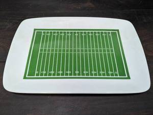 lot 130 image: Football Field Ceramic Platter