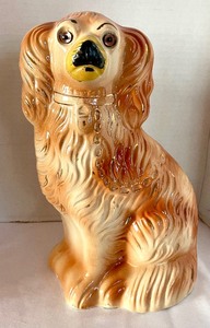 lot 32 image: Vintage Staffordshire Mantle Dogs
