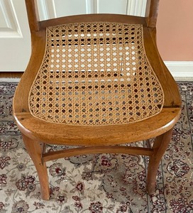 lot 104 image: Vintage Caned Seat Chair