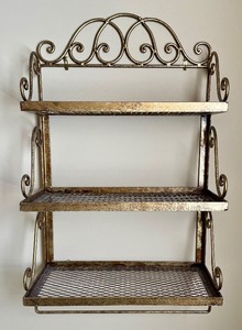 lot 110 image: Decorative Metal Shelf