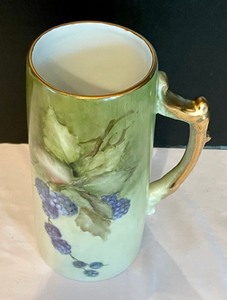 lot 113 image: Vintage Limoges Pitcher Hand Painted by Kathryn Kuster