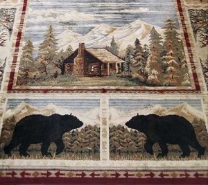 lot 143 image: Remarkable Rustic Up North Area Rug