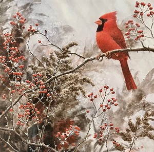 lot 160 image: Oh, Red Bird, Oh, Red Bird Signed Limited Edition Print by Jean Vietor
