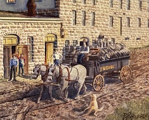 lot 161 image: Morning Deliveries Limited Edition Print by Roger W. Scholbrock