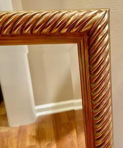 lot 27 image: Golden Framed Decorative Wall Mirror