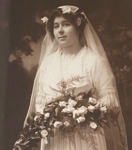 lot 252 image: Vintage Framed Photographic Print of Olive Hoffman Winkler Feb 10, 1915
