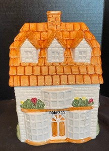 lot 259 image: Village Style Cookie Jar and Canister
