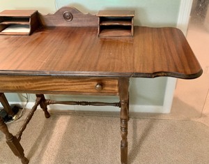 lot 61 image: Vintage Wooden Desk