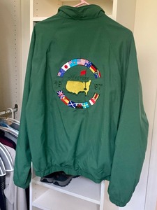 lot 212 image: Two Piece 1997 Masters T-shirt and Windbreaker