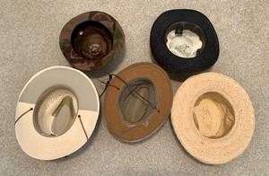 lot 216 image: Great Variety of Hats Five Hats Included