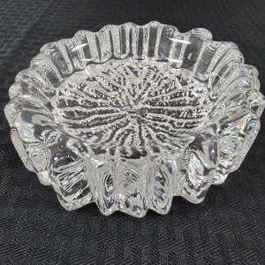 lot 78 image: Irregular Fluted Scandinavian Ice Glass Dish