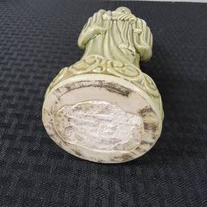 lot 66 image: Asian Celenase Green Glaze Whiteware Elder Statue