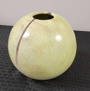 lot 57 image: Artist Steve Hemingway Raku Sphere Vase