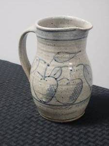 lot 93 image: Rustic Studio Pottery Pitcher