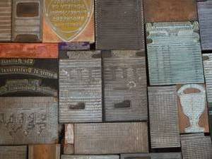 lot 120 image: Amazing Vintage Printing Blocks - Minnesota Engineers