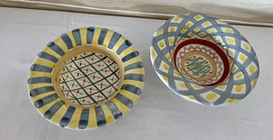 lot 43 image: Two Decorative Mackenzie Childs Bowls