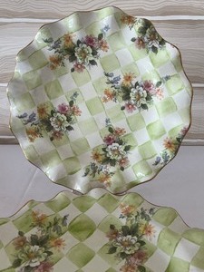 lot 12 image: Two Makenzie Childs Sweat Pea Platters