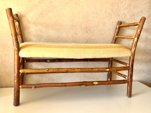 lot 57 image: Rustic Style Twig Bench