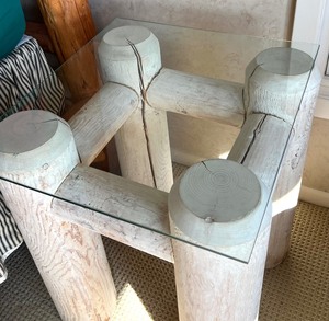 lot 60 image: Rustic Style Accent Table