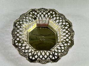 lot 12A image: Vintage Sterling Silver Pierced Bowl