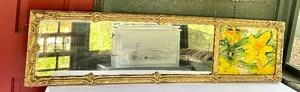 lot 100 image: Antique Decorative Mirror