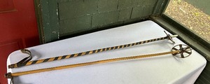 lot 91 image: Vintage Pair of Bamboo Ski Poles