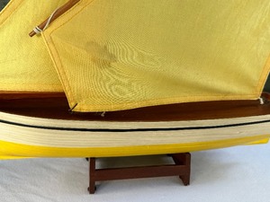 lot 78 image: Vintage Sailboat Model